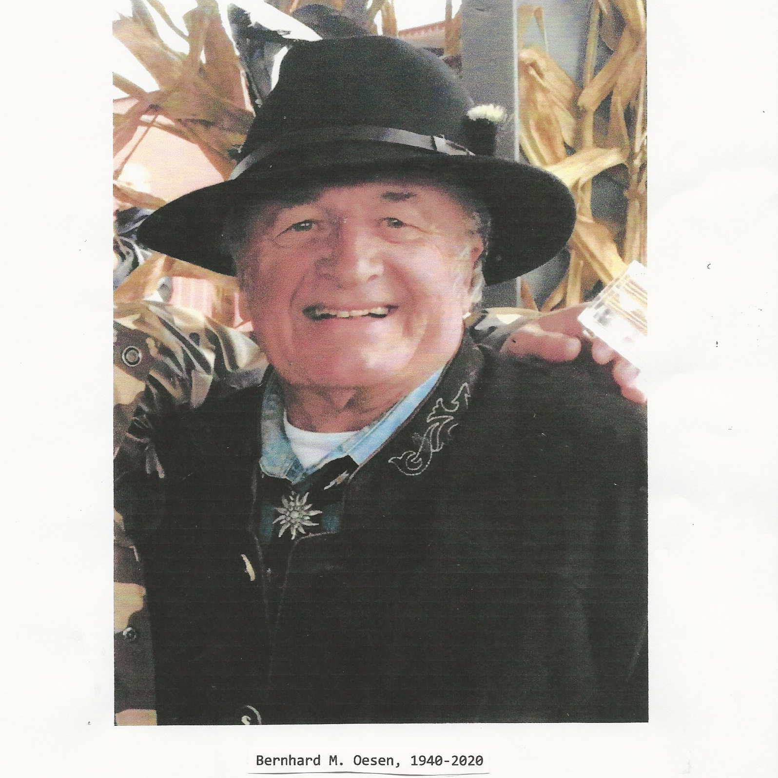 Photo of Bernhard Oesen in a black hat